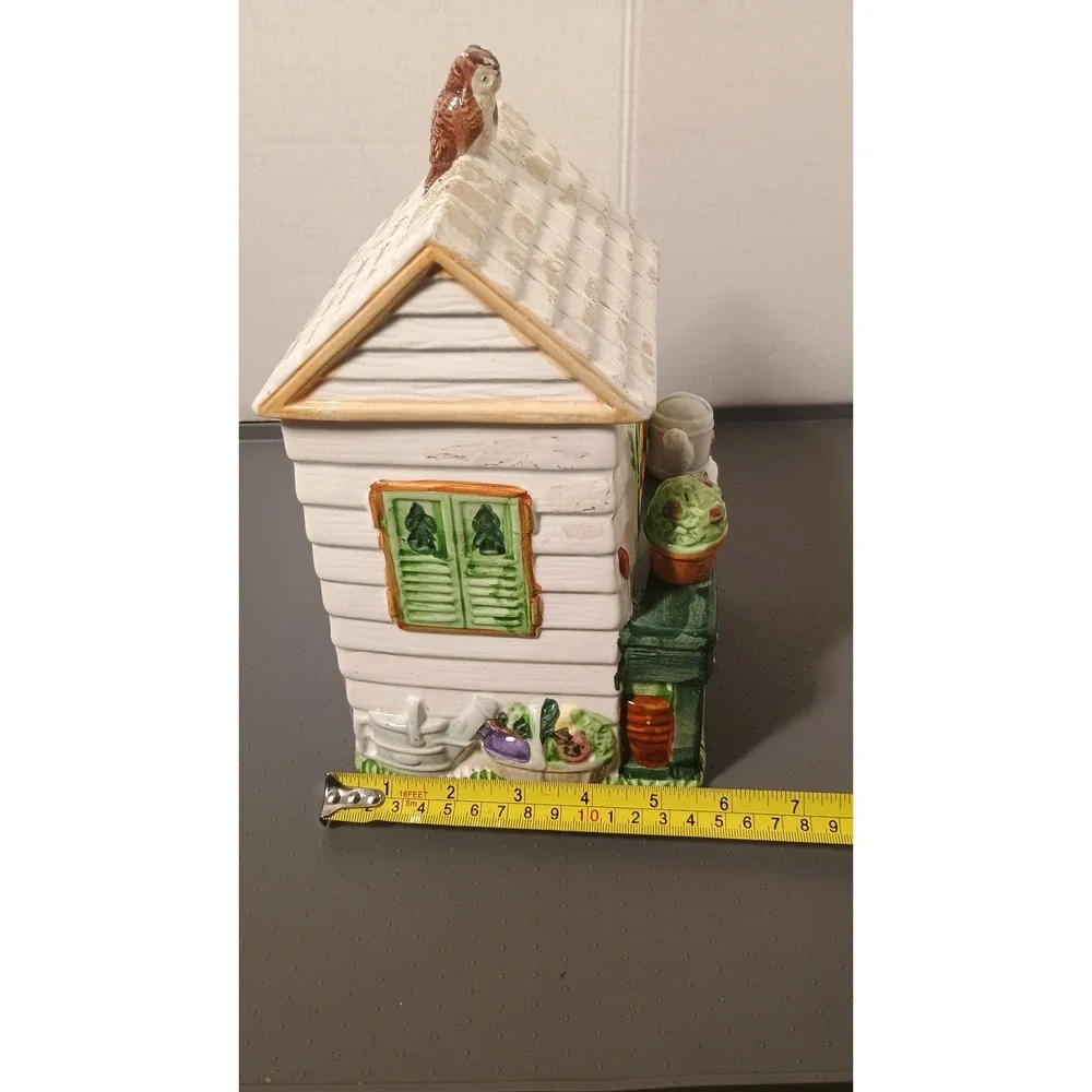 Vintage Fitz and Floyd Potting Shed Cookie Jar